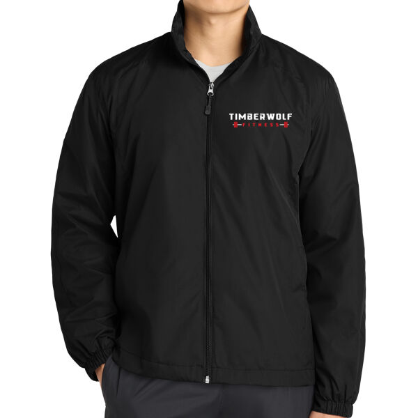 Sport Tek Full Zip Wind Jacket - Embroidered Logo Thumbnail