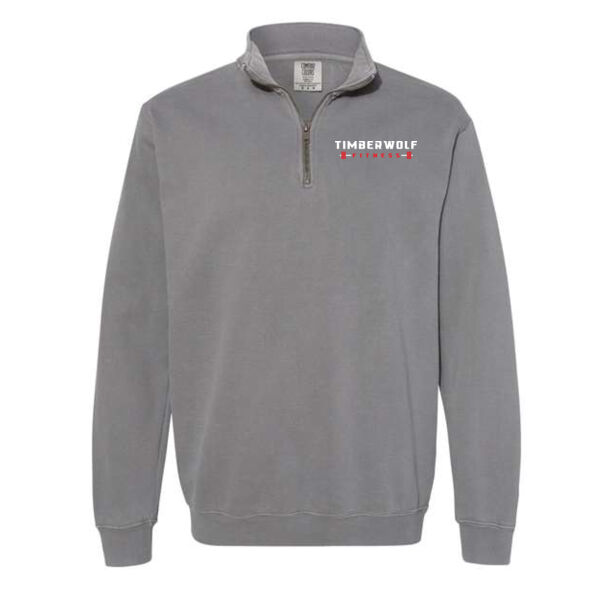Comfort Colors Unisex Garment Dyed Quarted Zip Sweatshirt - Embroidered Logo Thumbnail