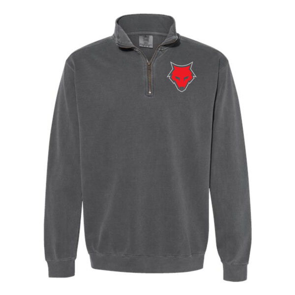 Comfort Colors Unisex Garment Dyed Quarted Zip Sweatshirt - Embroidered Logo Thumbnail