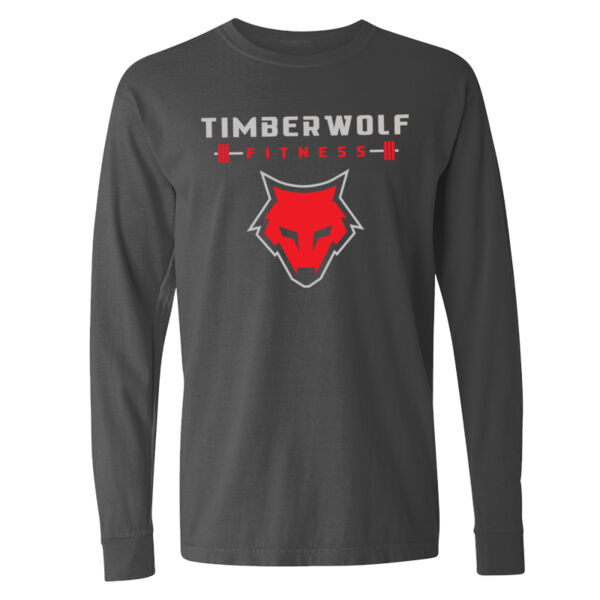 Comfort Colors Unisex Garment Dyed Heavyweight Long Sleeve - Printed Logos Thumbnail